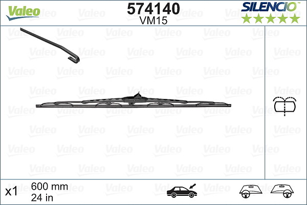 Spazzola tergi - 574140 VALEO